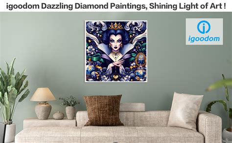 Amazon Igoodom Halloween Witch Diamond Painting Kits Diy Round