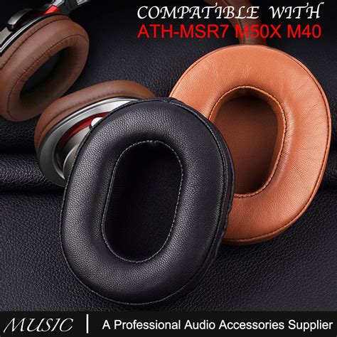 Pcs Leather Ear Pads Cushion For Audio Technica Ath Msr M X M