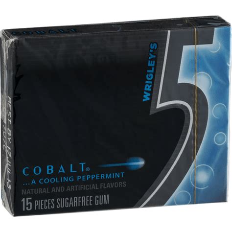 5 Gum Peppermint Cobalt Sugar Free Chewing Gum 15 Sticks Chewing Gum