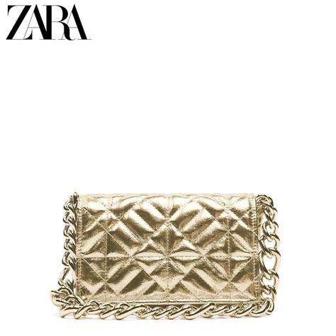 Zara Beautylife Bolsa De Couro Feminina Al A De Metal Tamanho