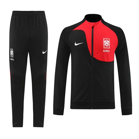 South Korea Jacket Tracksuit Black Red Gogoalshop