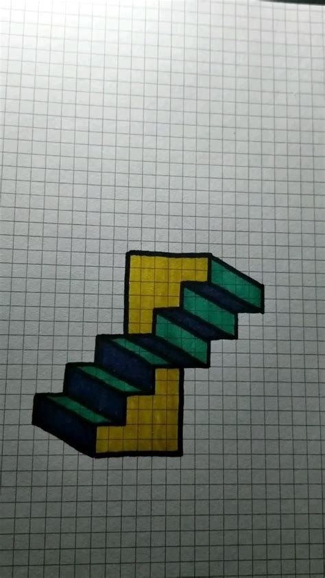 Escaleras Torcidas D Ilusi N Ilusion D Geometrico C Mo Dibujar