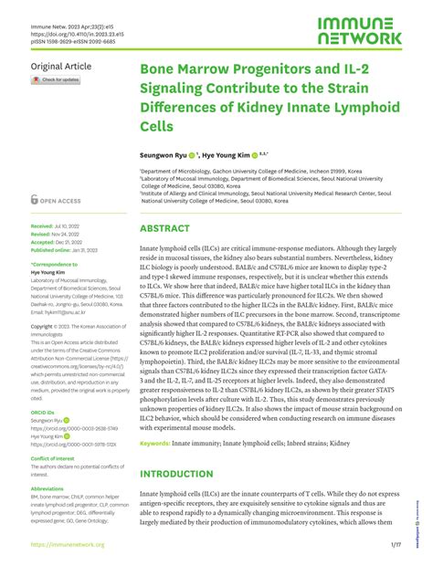 Pdf Bone Marrow Progenitors And Il Signaling Contribute To The