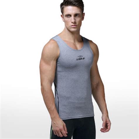 AK01 Men Sports Running Sleeveless Tops Size XL Grey