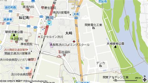 群馬県渋川市渋川大崎 地図（住所一覧から検索） ：マピオン