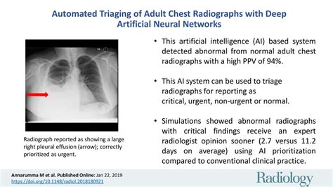 Automated Triaging Of Adult Chest Radiographs With Deep Artificial