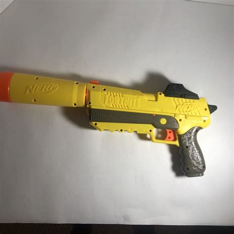 Nerf Fortnite SP L Elite Dart Blaster Replica Pistol SHHH Silencer Gun