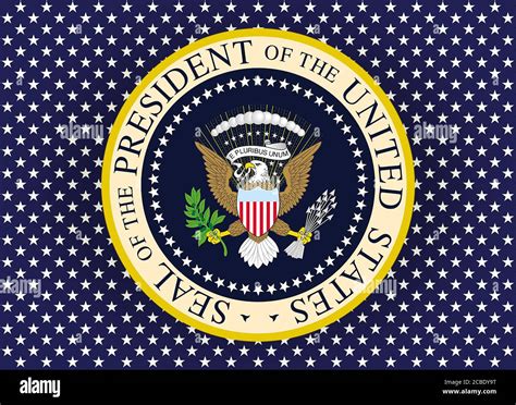 President of the United States logo seal Stock Photo - Alamy