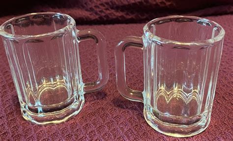 Vintage Mini Beer Mug Shot Glasses Set Of 2 Etsy