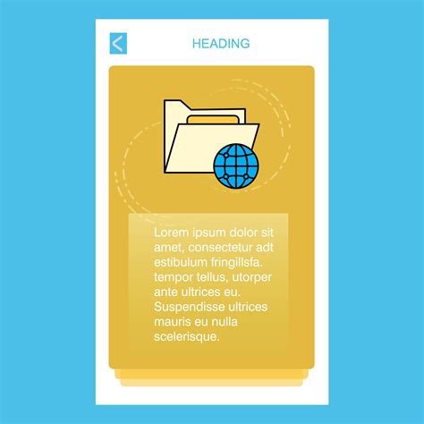 shared folder mobile vertical banner design design vector