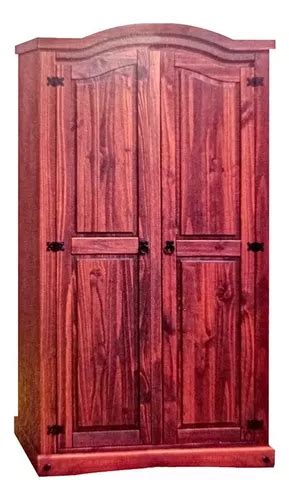 Ropero De Madera De Pino Macizo Puertas Color Cera Ltc Cuotas Sin