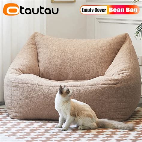 Otautau Faux Cashmere Fleece Bean Bag Capa Sem Enchimento Al M Disso