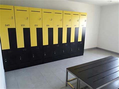 High School Gym locker with Ventilation Plywood