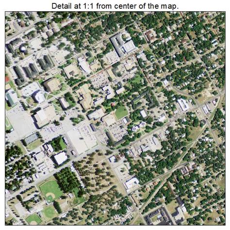 Aerial Photography Map of Stephenville, TX Texas