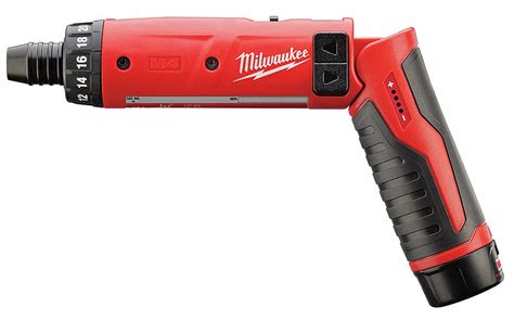 MILWAUKEE Cordless Screwdriver Kit, Cordless, 1/4 in Hex Drive Size ...