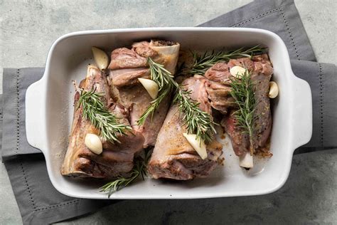 Slow Roasted Rosemary Garlic Lamb Shanks Recipe