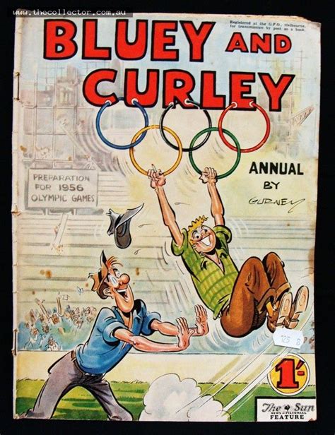 Lot 390 Australian Bluey And Curley Annual 1956 Olympic Edition Cover