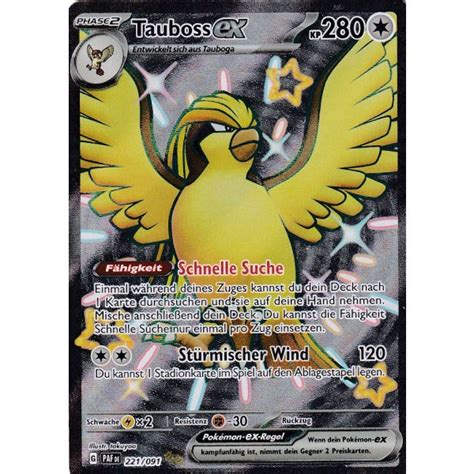 Tauboss Ex Shiny Fullart Paldeas Schicksale Pokemon Karte Kaufen