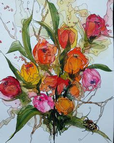 39 idées de Abby aquarelles et feutre aquarelle fleurs peinture