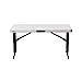 Lifetime Foot Commercial Adjustable Height Folding Table White