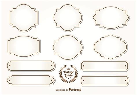 Blank Vintage Etiketten - Download Kostenlos Vector, Clipart Graphics ...