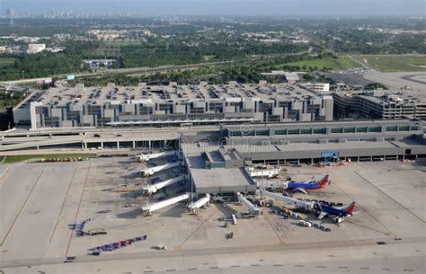 Aerial View Of Fort Lauderdale Airport Terminal Editorial Stock Photo