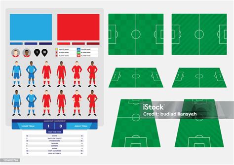 elemen ilustrasi sepak bola sepak bola  infografis  ilustrasi