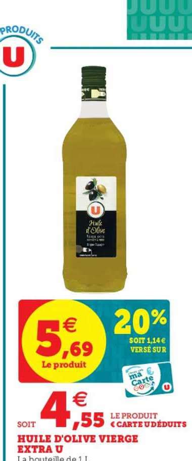 Promo Huile D Olive Vierge Extra U Chez U Express Icatalogue Fr