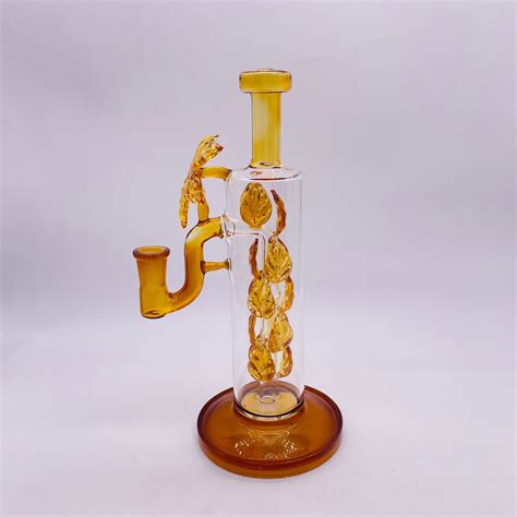 Yellow Carved Long Pipe Glass Smoking Water Pipe China Glass Pipe And Glass Water Pipe Price