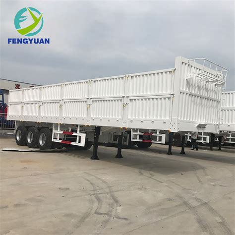 Fengyuan Axles Livestock Cargo Truck Semi Fence Trailer Fence Semi