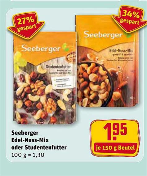 Seeberger Edel Nuss Mix Oder Studentenfutter Angebot Bei Rewe Kaufpark