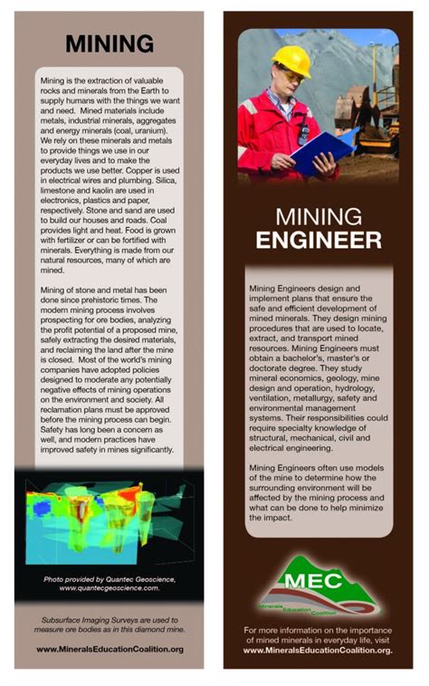 Mining and Career Bookmarks | Minerals Education Coalition Store