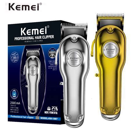 Kemei 1987 cortadora de pelo eléctrica profesional para hombre máquina