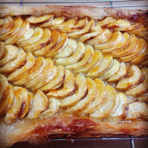 French Apple Tart From Barefoot Contessa On Puff Pastry Food French