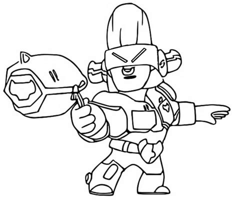 Coloriage Brawl Stars Bull Jecolorie Com Sexiz Pix