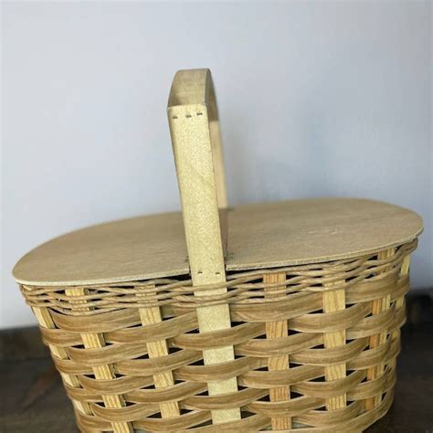 Wood Slat Basket Etsy