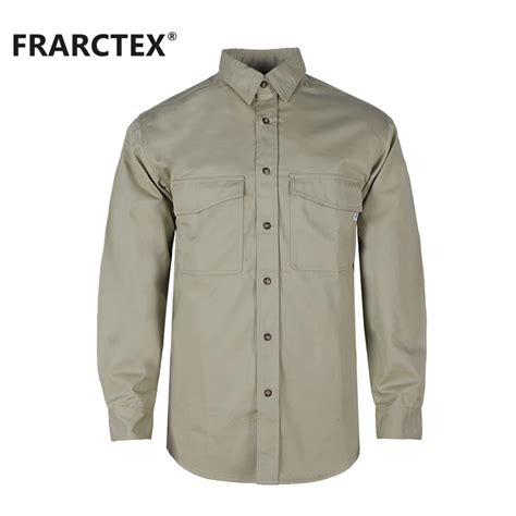 Oem Odm Nfpa Certificated Fireproof Long Sleeve Shirt For Welder Fr