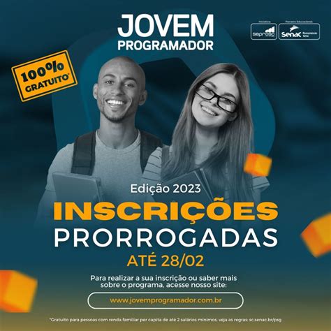 Jovem Programador Jovem Programador 2023 Inscrições Prorrogadas