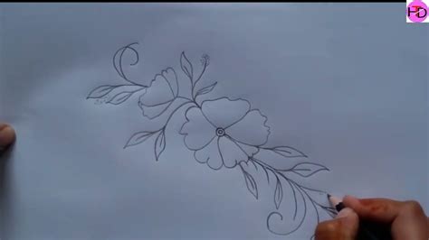 draw flower design basic drawing learn  draw flower drawing