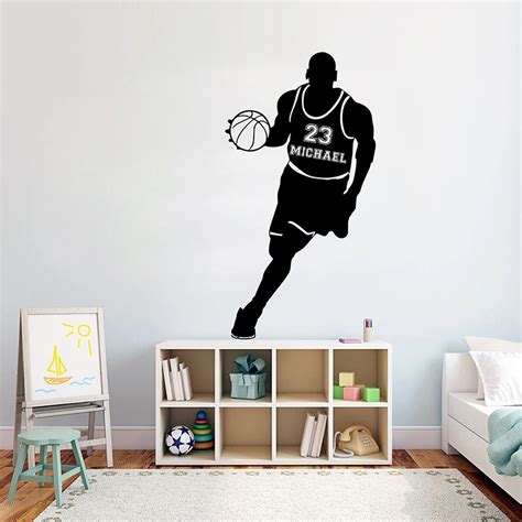 Pegatina De Pared Personalizada De Baloncesto Para Decoraci N Del Hogar