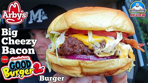 Arbys® Big Cheezy Bacon Burger Review 🧀🥓🍔 Good Burger 2 Meal