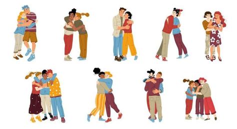 Friends Hugging Vector Art, Icons, and Graphics for Free Download