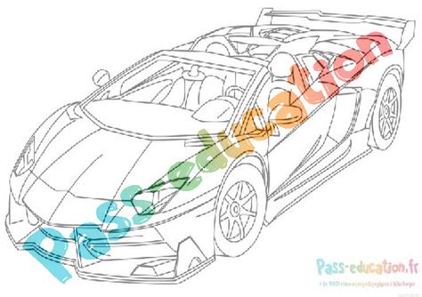 Coloriage Gratuit Lamborghini Dessins De Voitures De Luxe