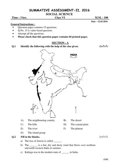 PDF SUMMATIVE ASSESSMENT II 2016 SOCIAL SCIENCE Opjsrgh In Content