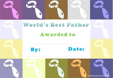 Best Dad Certificate