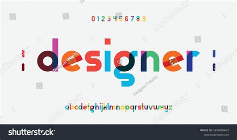 Modern Creative Alphabet Future Fonts Style Stock Vector (Royalty Free ...