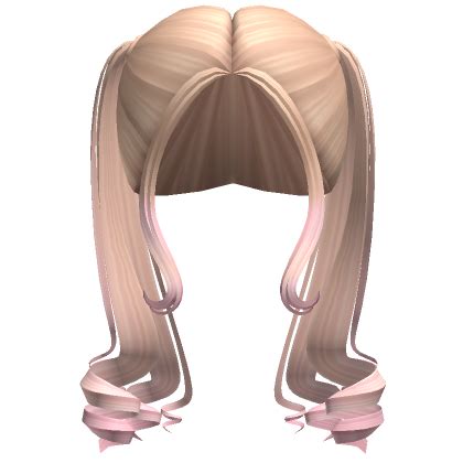 High Curly Fairytale Pigtails In Blonde To Pink Roblox Item Rolimon S