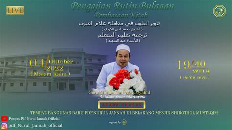 Live Majelis Rutinan Bulanan Guru Abdusyahid Di Gedung Baru