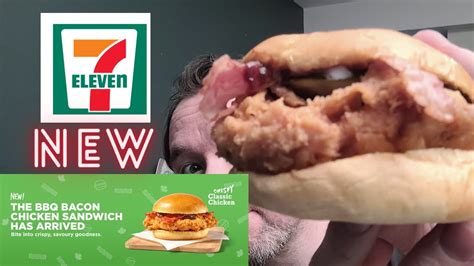 New Bbq Bacon Crispy Chicken Sandwich From 7 Eleven Review Youtube