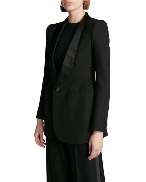 Balenciaga Barathea Hourglass Tuxedo Jacket In Black Lyst